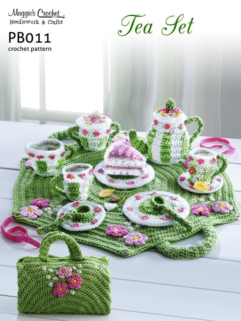 PB011-R Tea Party Set Crochet Pattern