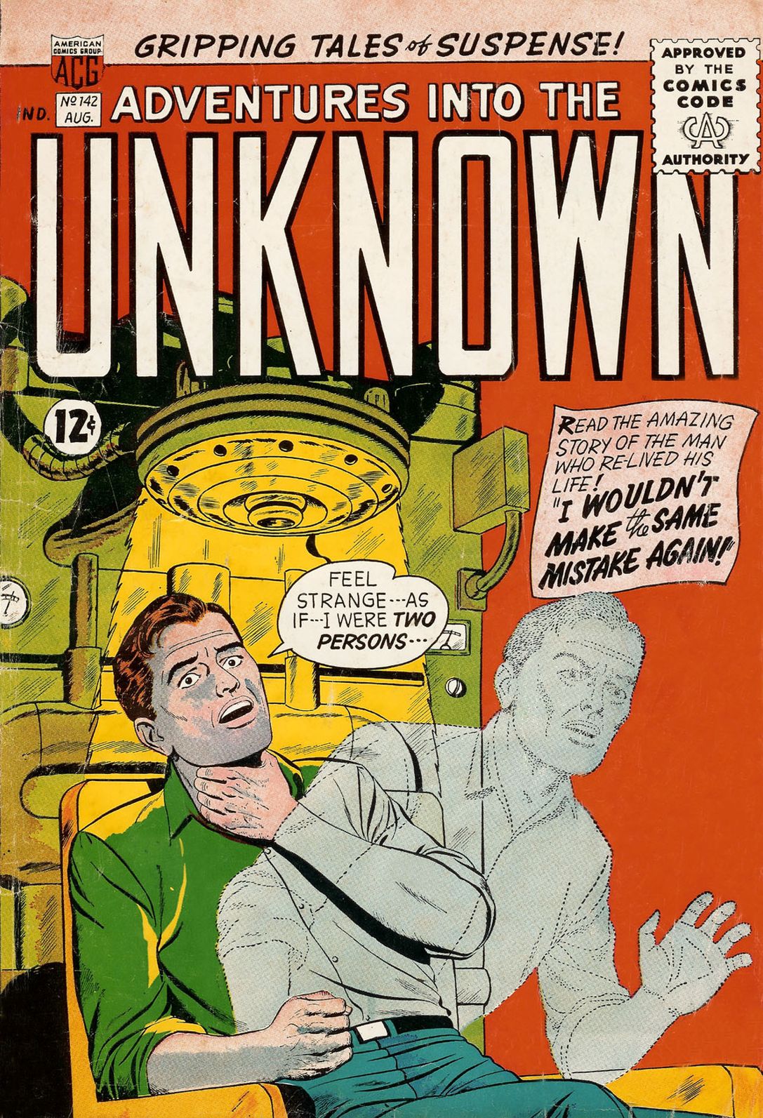 Adventures into the Unknown Number 142 Horror Comic Book