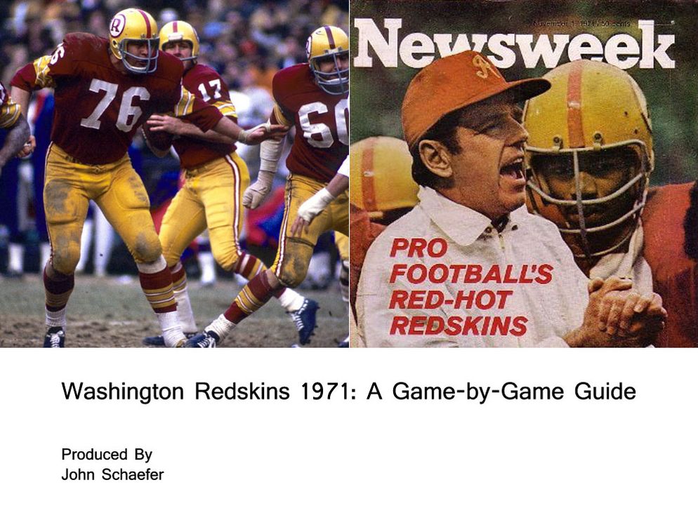 Washington Redskins 1971: A Game-by-Game Guide
