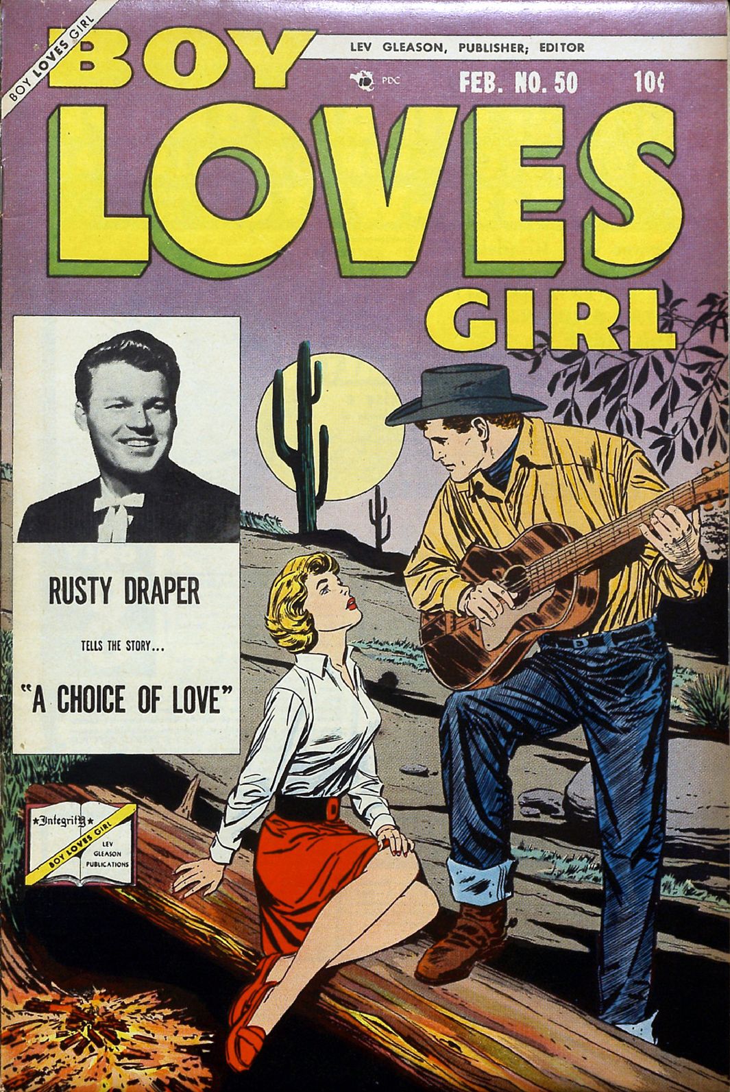 Boy Loves Girl Number 50 Romance Comic Book