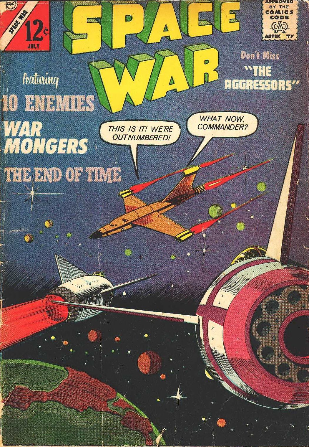Space War Number 23 Science Fiction Comic Book