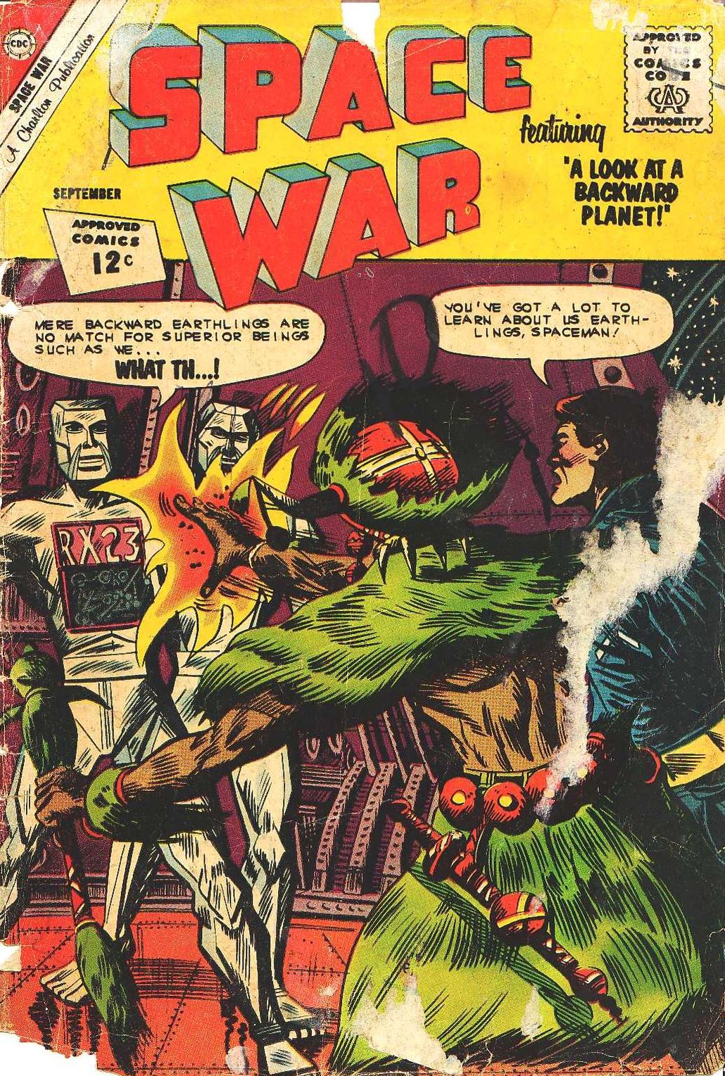 Space War Number 18 Science Fiction Comic Book