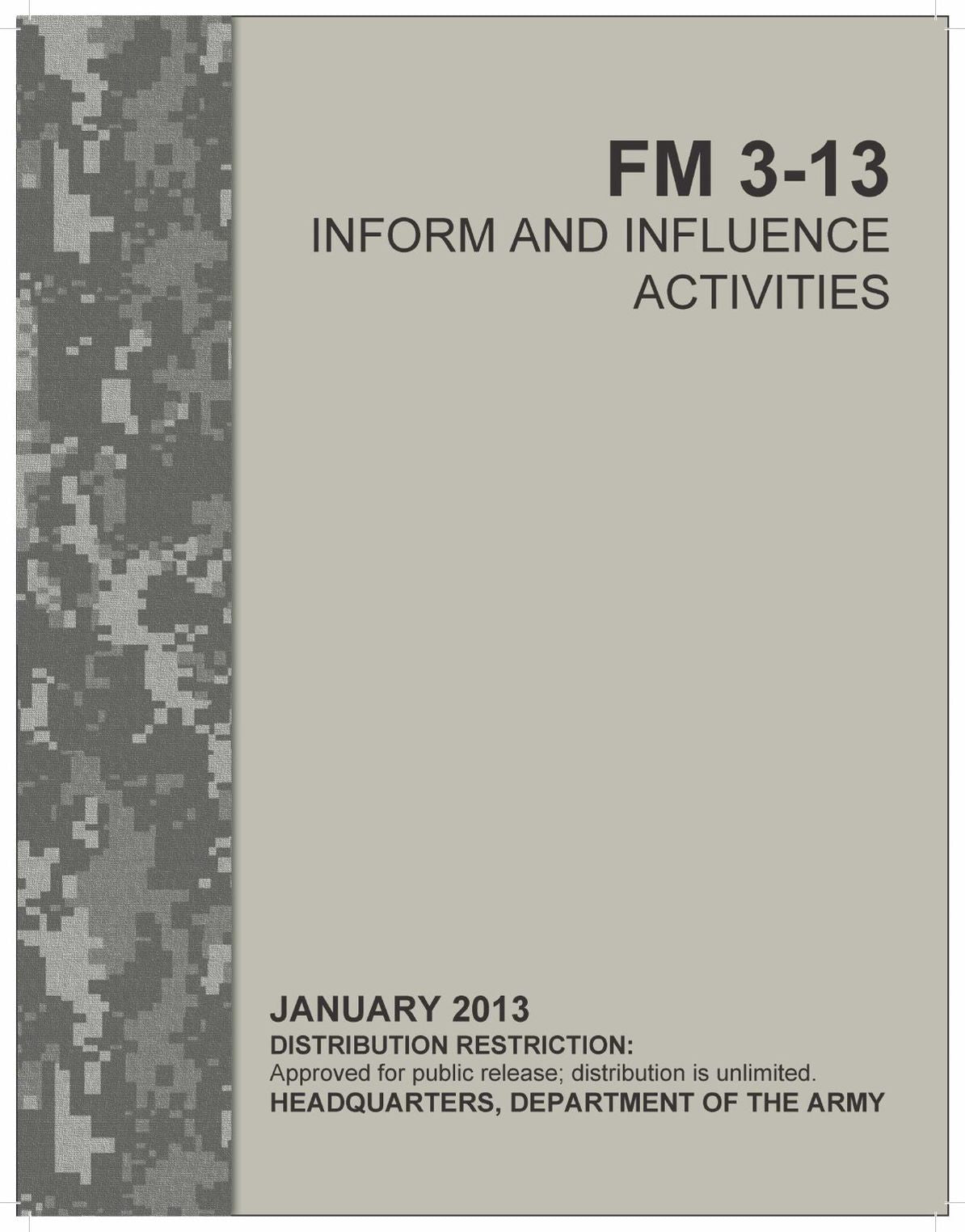 Inform and Influence Activities FM 3-13