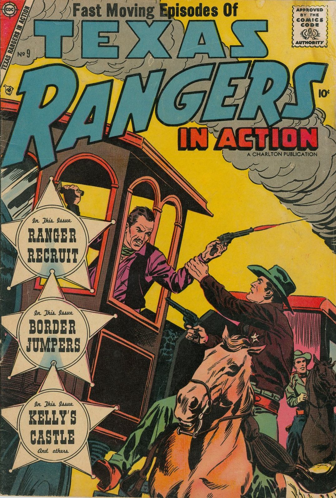 Texas Rangers in Action Number 9 Western Comic Book