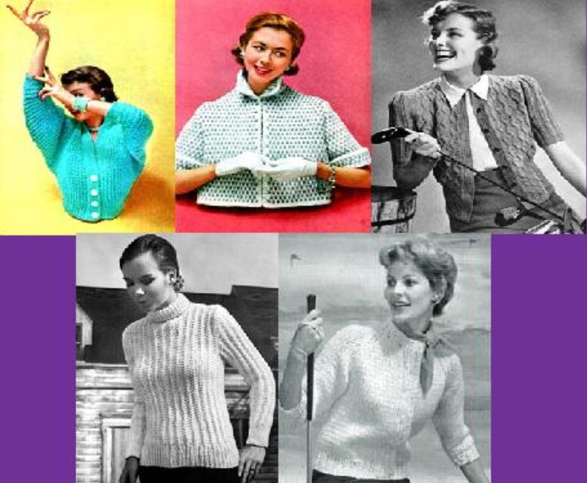 Beautiful Vintage Knitting Patterns for Women’s Sweaters