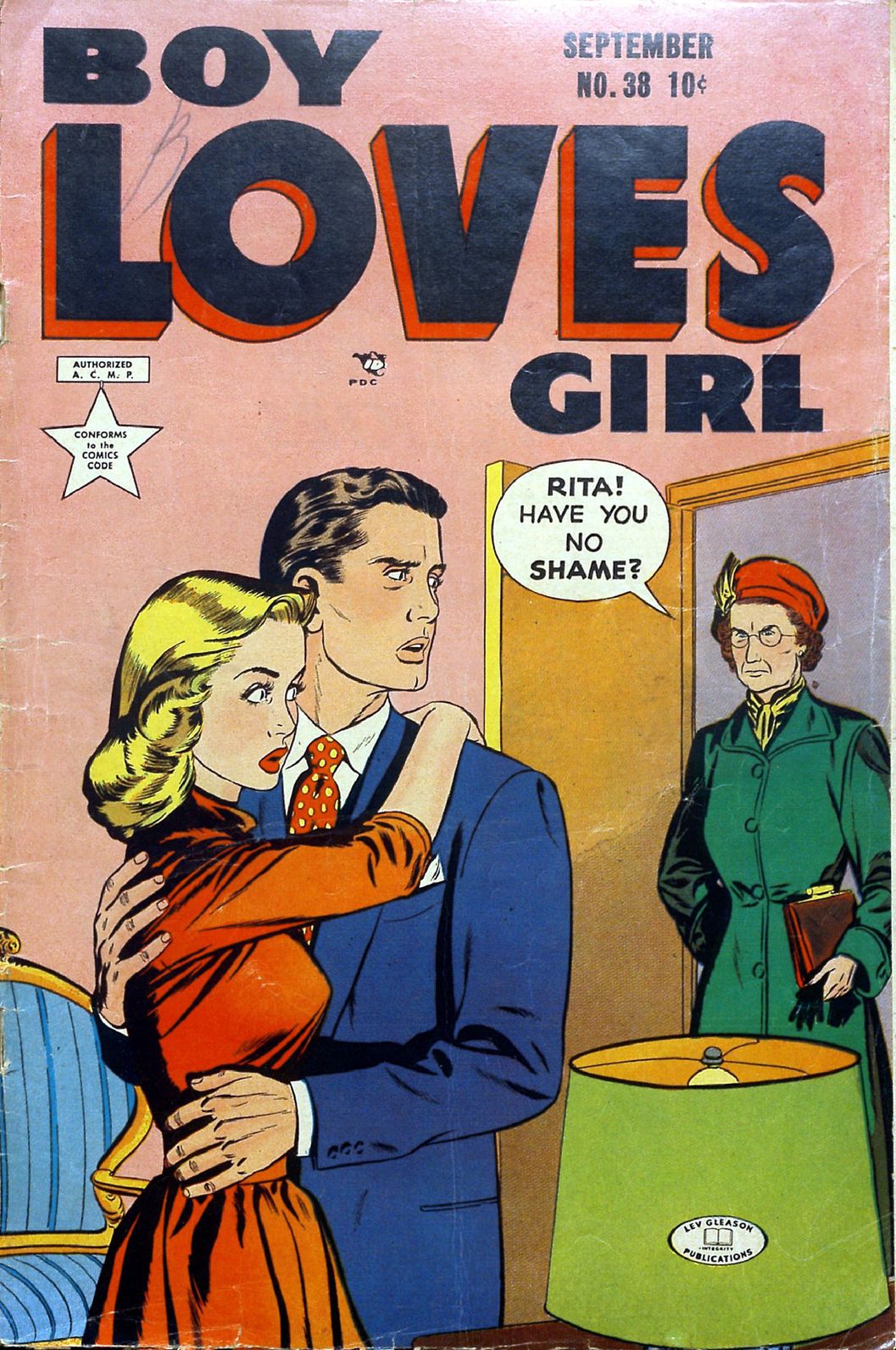 Boy Loves Girl Number 38 Romance Comic Book