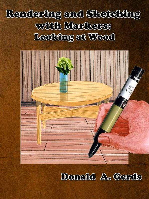 Rendering and Sketching with Markers: Looking at wood