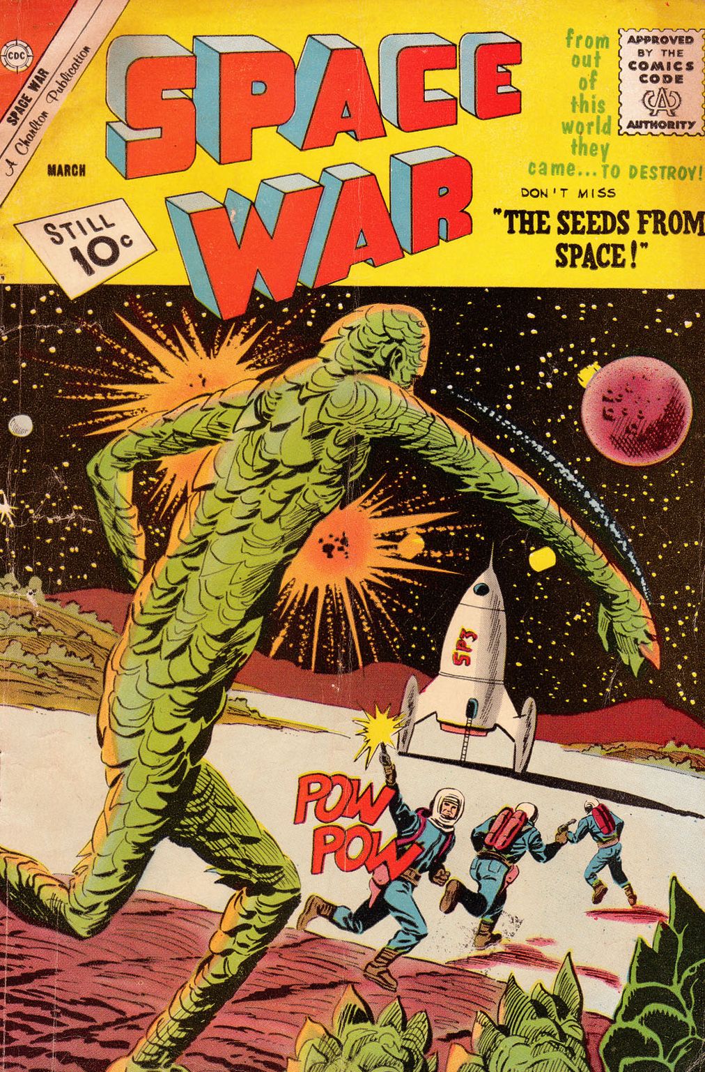 Space War Number 15 Science Fiction Comic Book