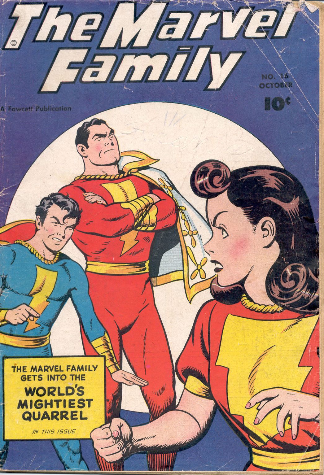 Marvel Family Number 16 Superhero Comic Book