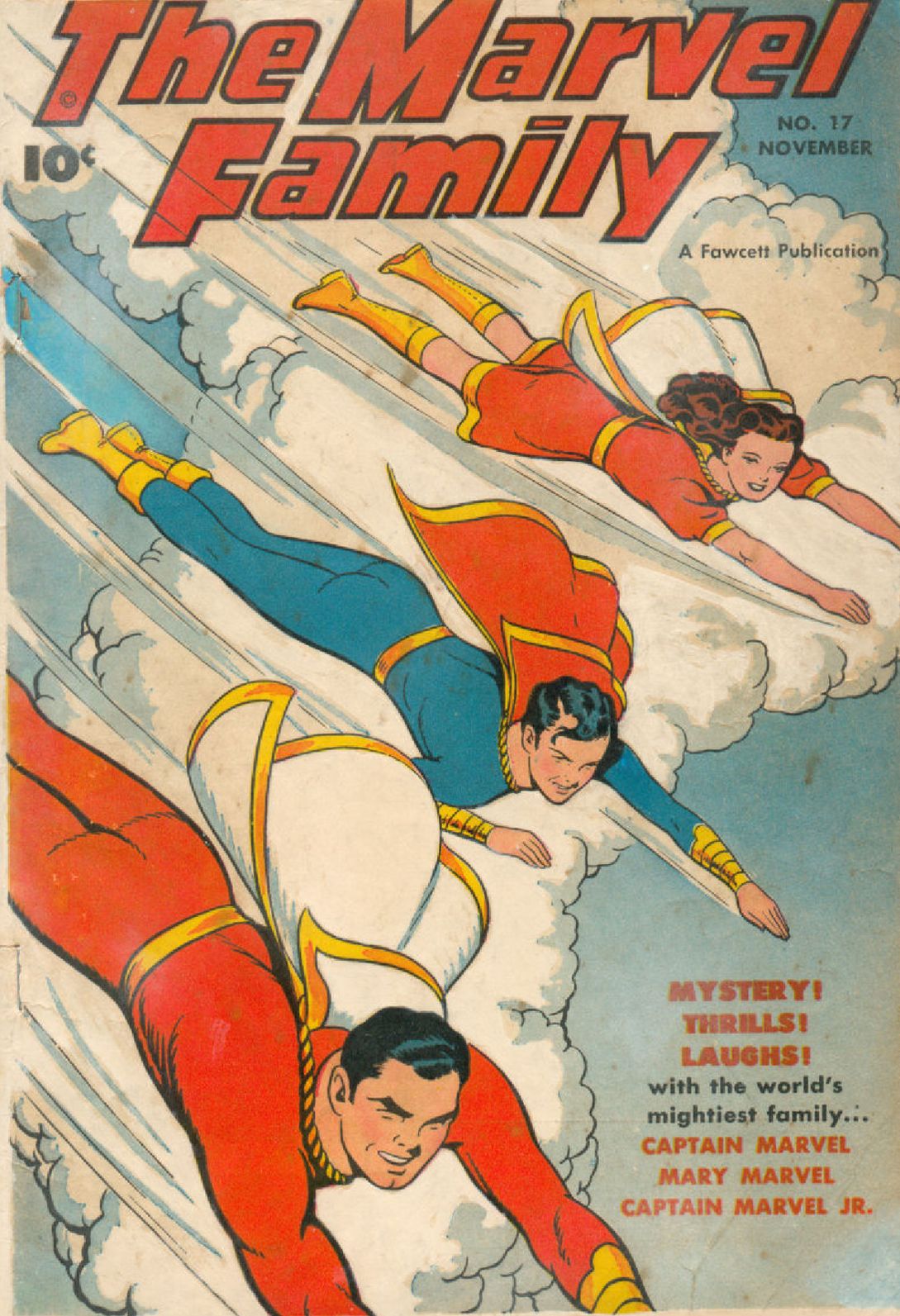 Marvel Family Number 17 Superhero Comic Book