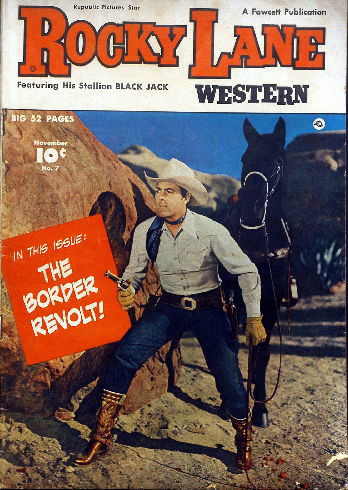 Rocky Lane Number 7 Western Comic Book