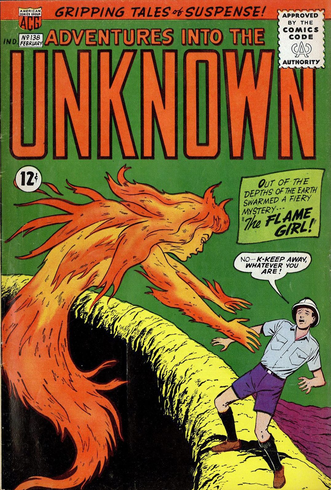 Adventures into the Unknown Number 138 Horror Comic Book