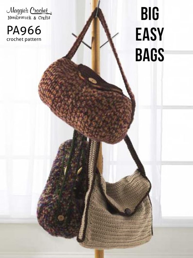 PA966-R Big Easy Bags Crochet Pattern