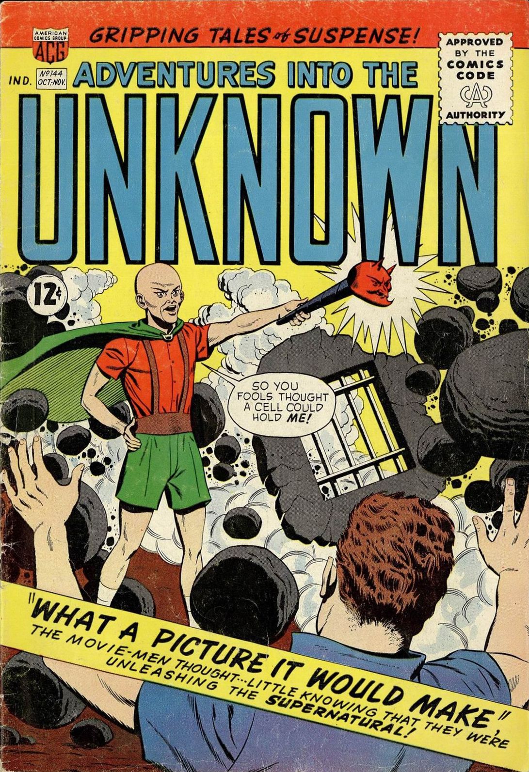 Adventures into the Unknown Number 144 Horror Comic Book
