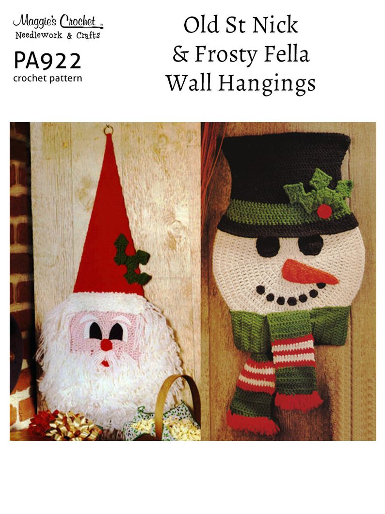 PA922-R Old St Nick and Frosty Fella Crochet Pattern