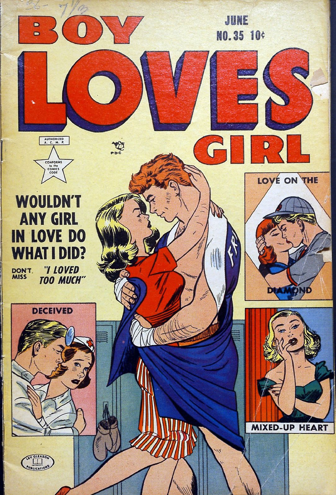 Boy Loves Girl Number 35 Romance Comic Book