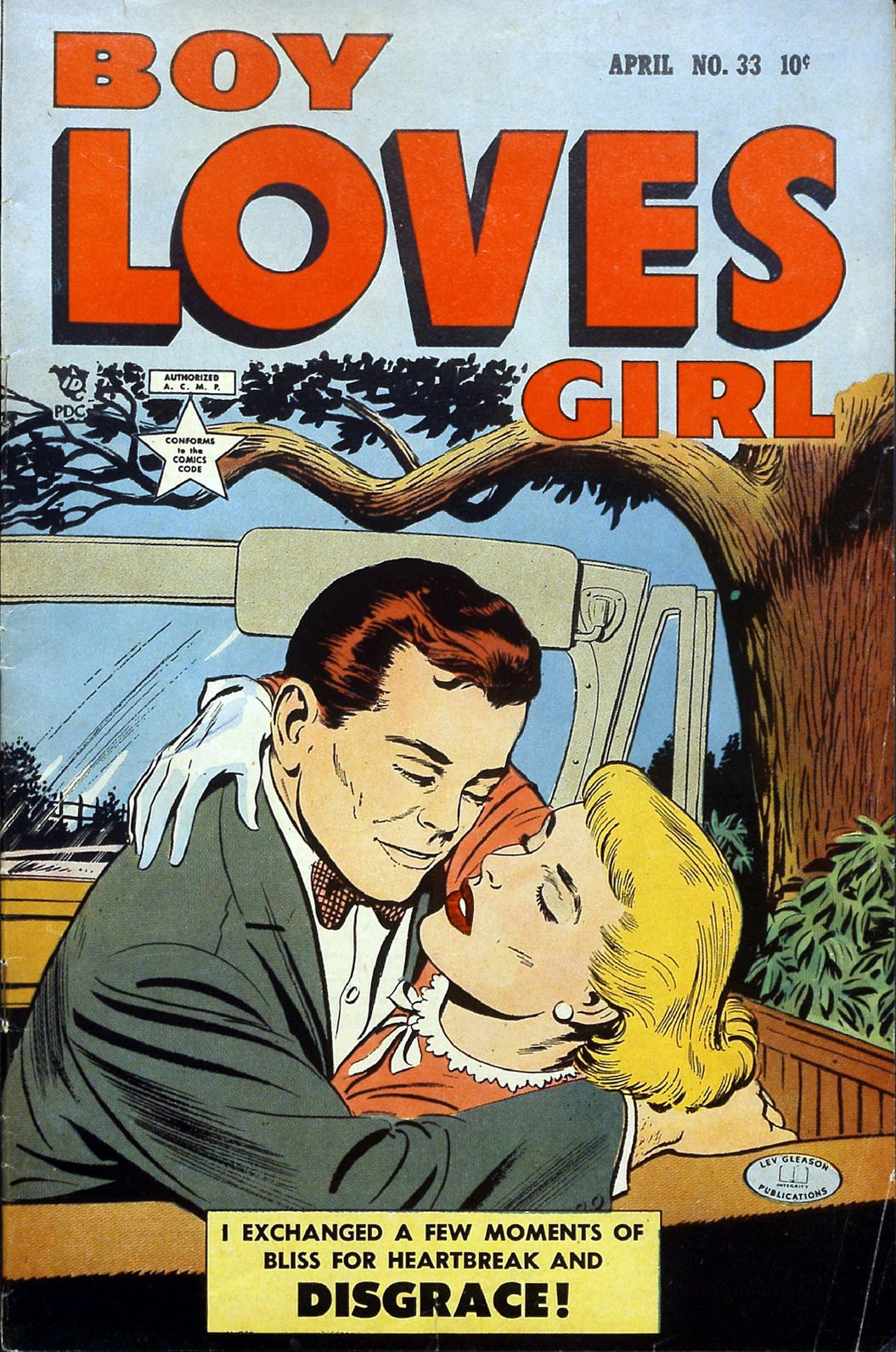 Boy Loves Girl Number 33 Romance Comic Book
