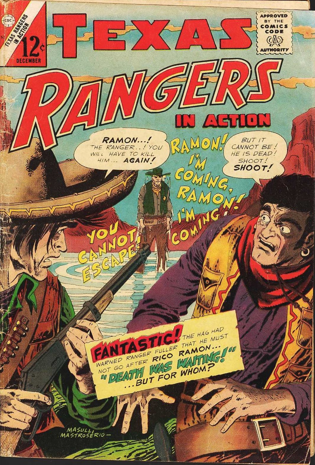 Texas Rangers in Action Number 53 Western Comic Book