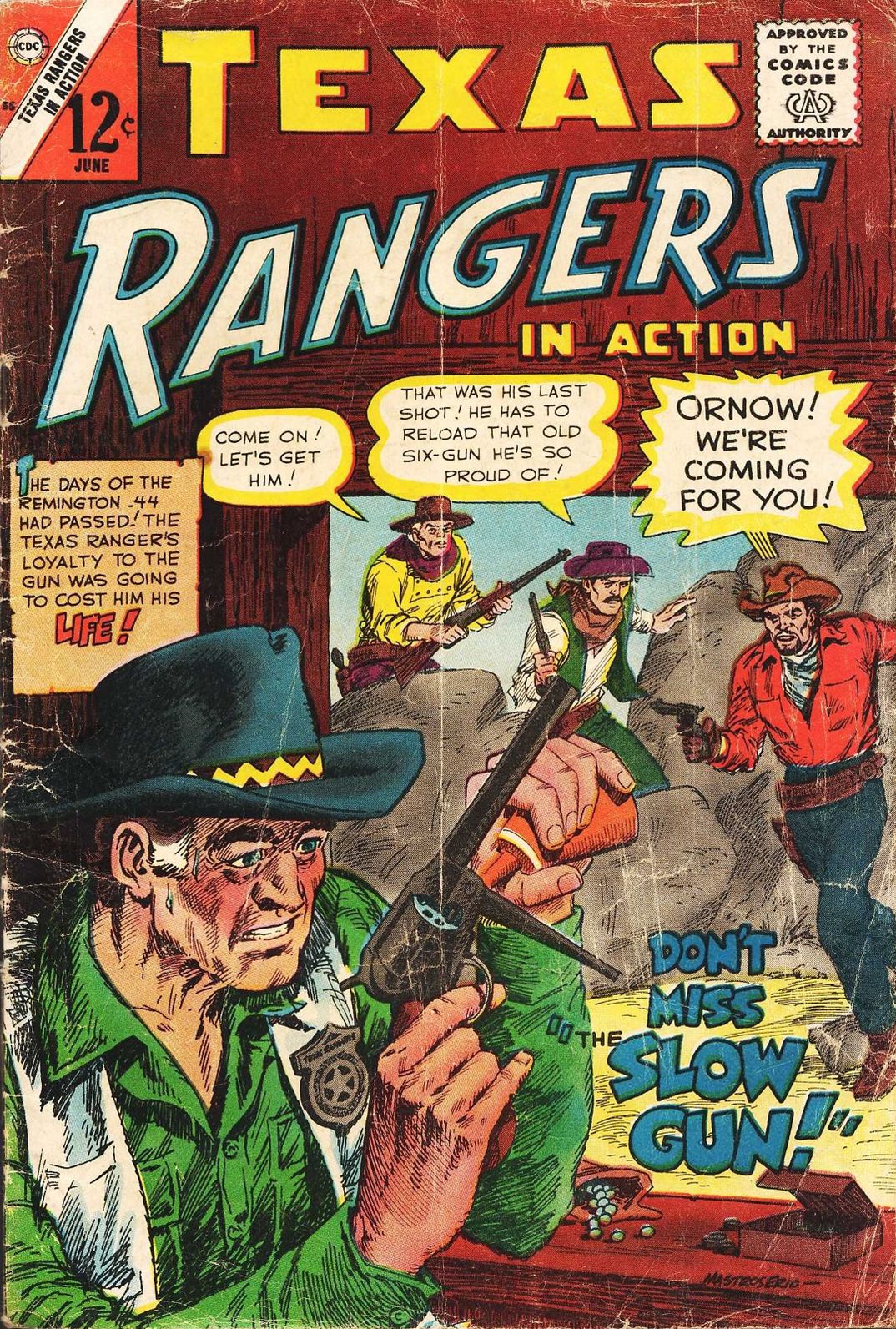 Texas Rangers in Action Number 55 Western Comic Book