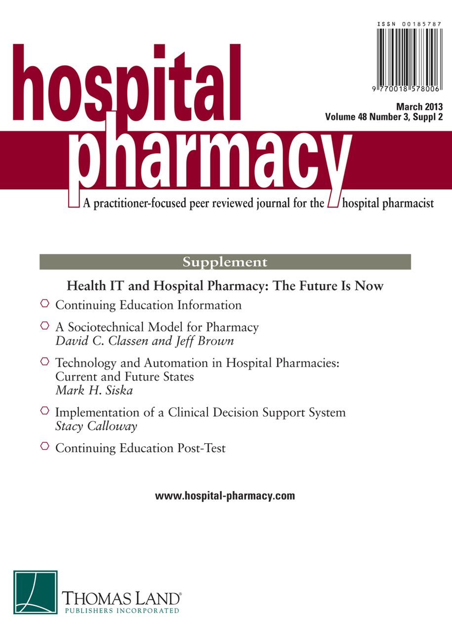Health IT and Hospital Pharmacy: The Future Is Now
