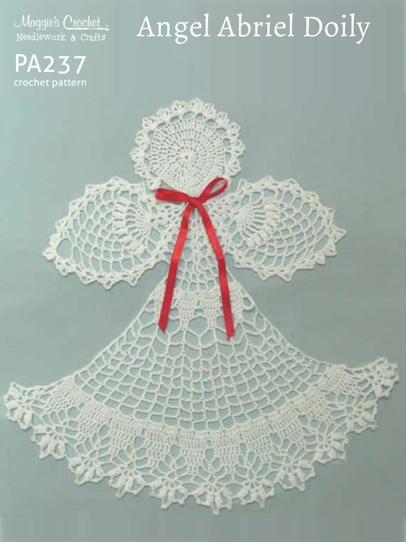 Crochet Pattern Angel Abriel Doily PA237-R