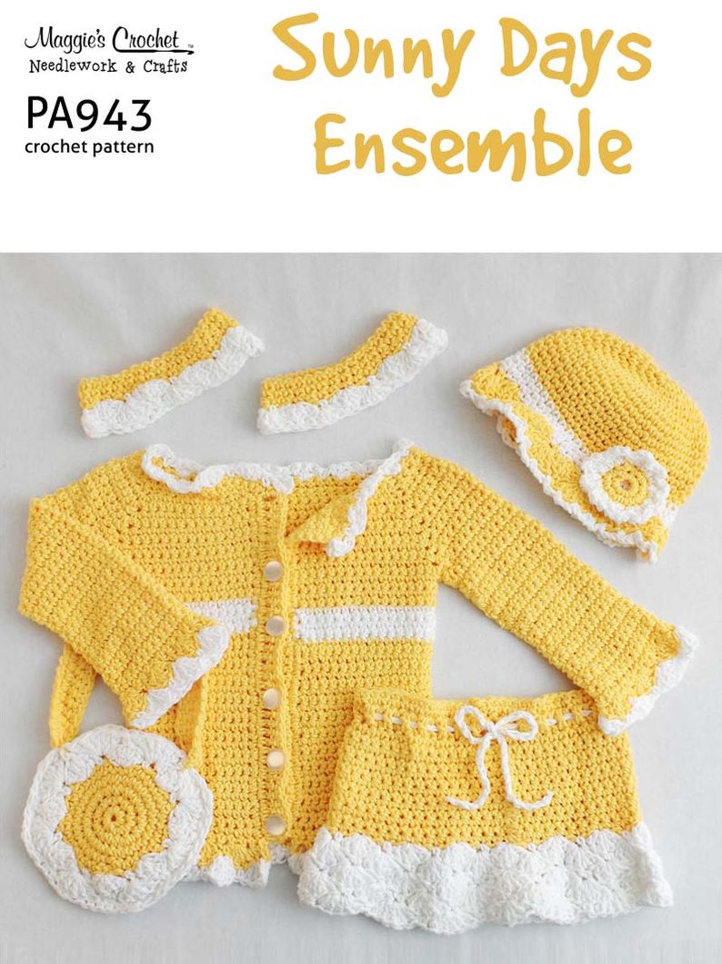 PA943-R Sunny Days Ensemble Crochet Pattern