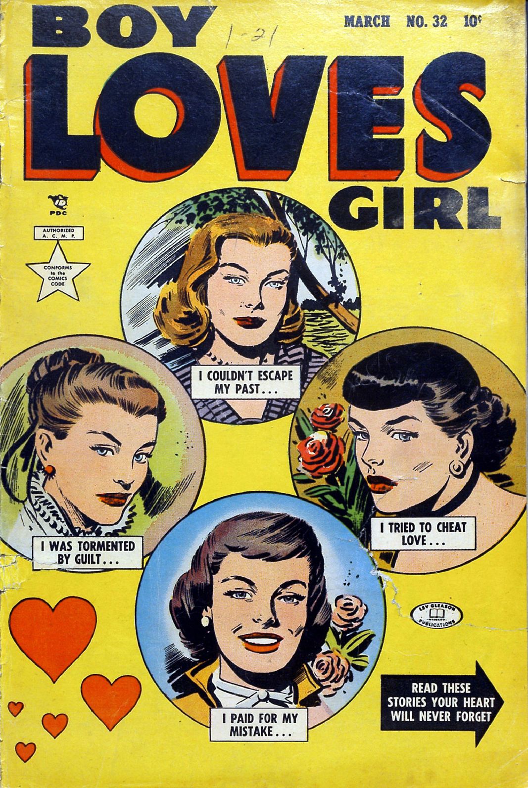 Boy Loves Girl Number 32 Romance Comic Book