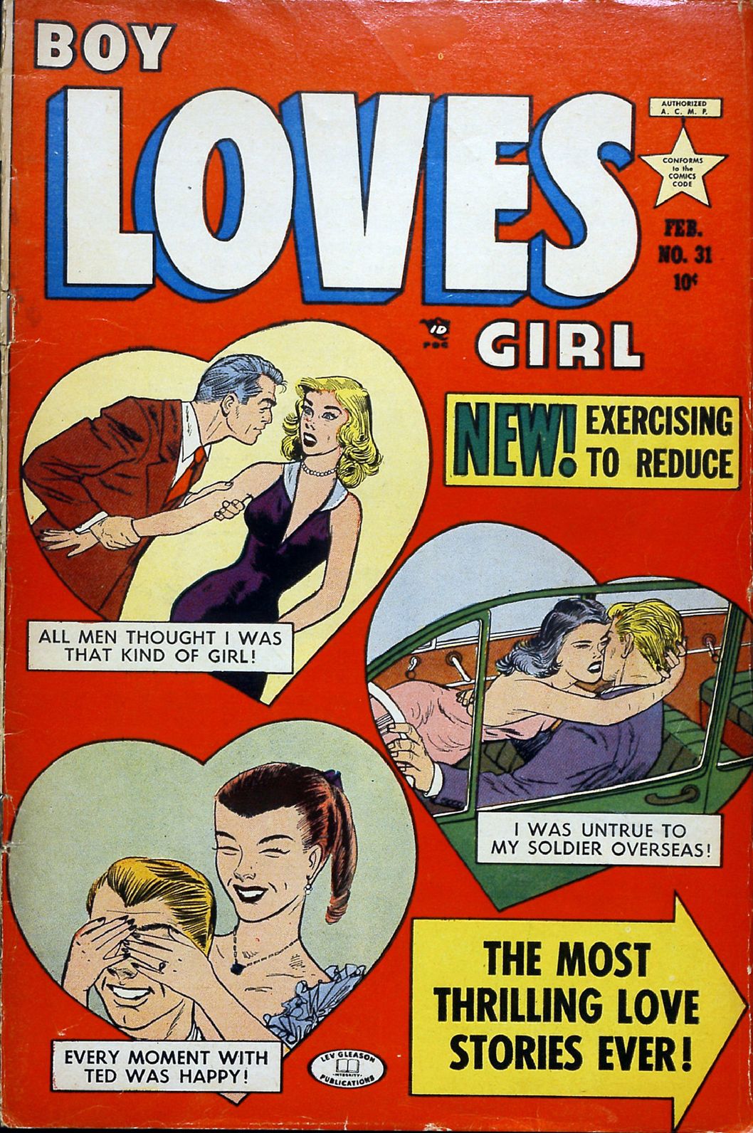 Boy Loves Girl Number 31 Romance Comic Book