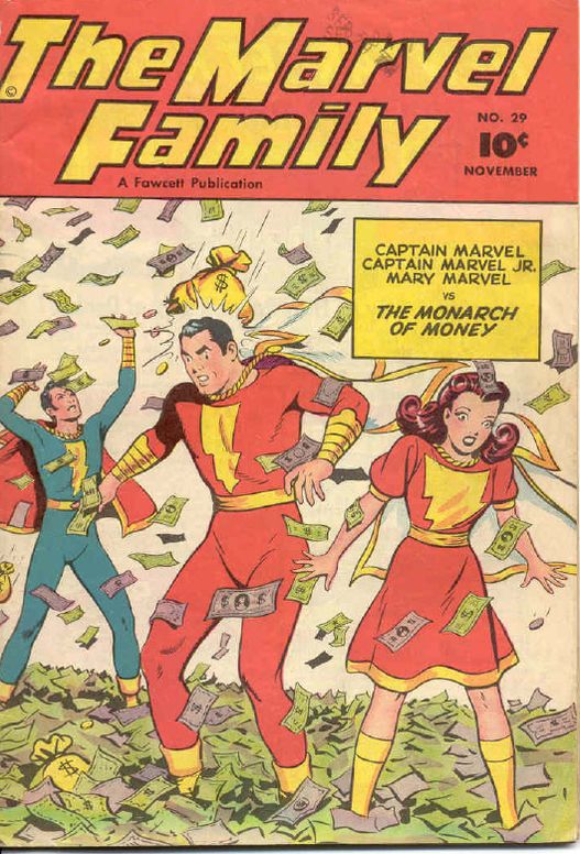 Marvel Family Number 29 Superhero Comic Book