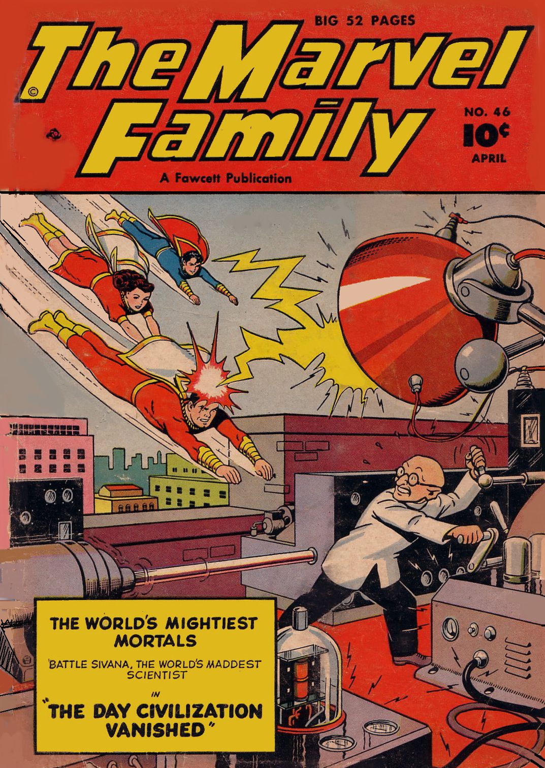 Marvel Family Number 46 Superhero Comic Book