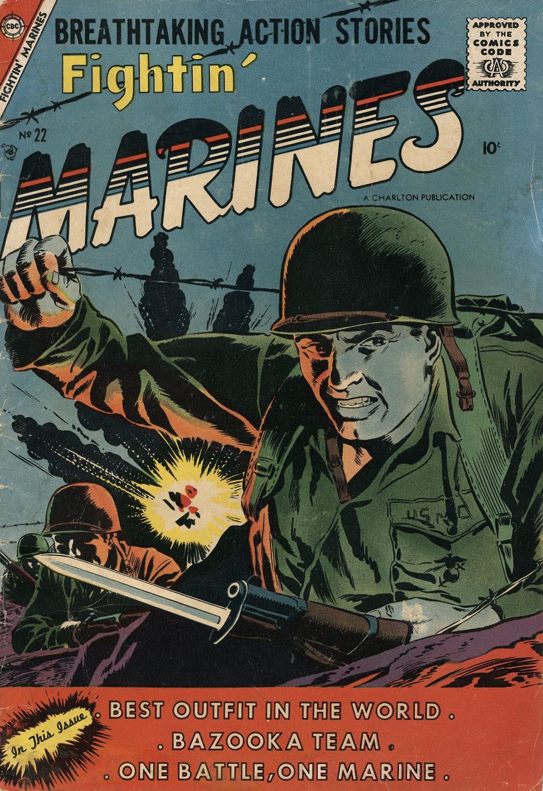 Fightin Marines Number 22 War Comic Book