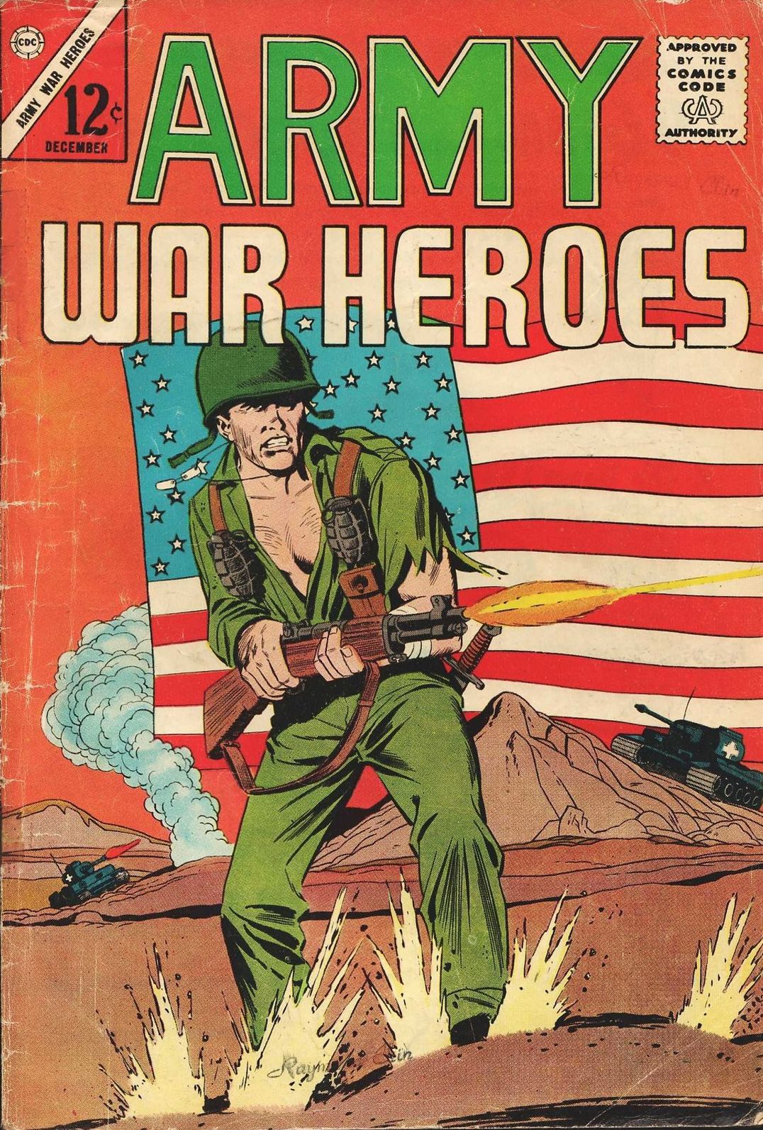 Army War Heroes Number 1 War Comic Book