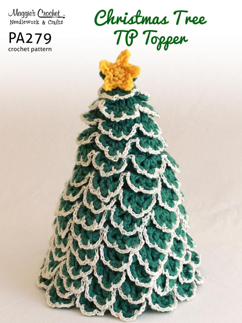 Crochet Pattern Christmas Tree TP Topper PA279-R