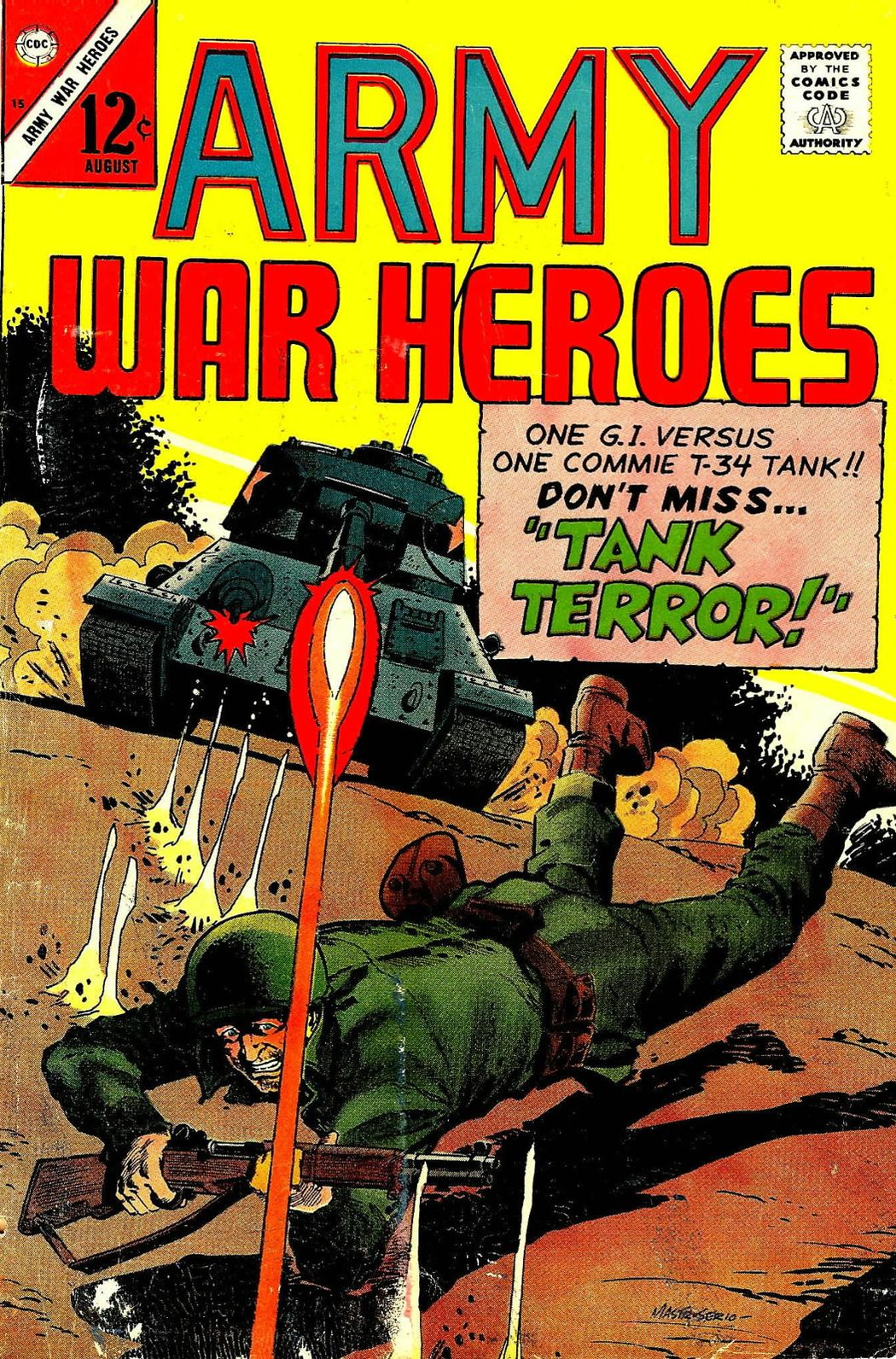 Army War Heroes Number 15 War Comic Book