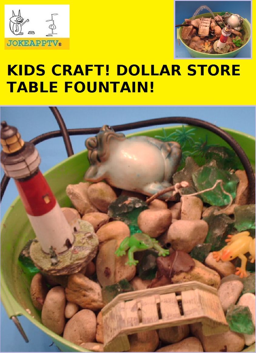 Kids Craft Dollar Store Table Fountain