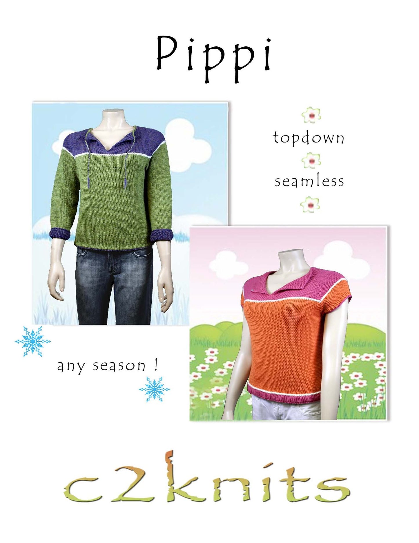 Pippi (Single Knitting Pattern)
