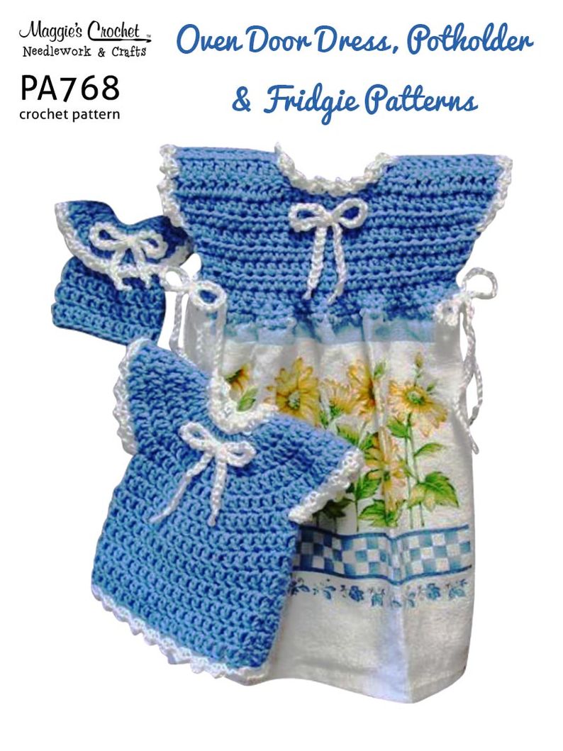 PA768-R Spring Oven Door Dress Crochet Pattern