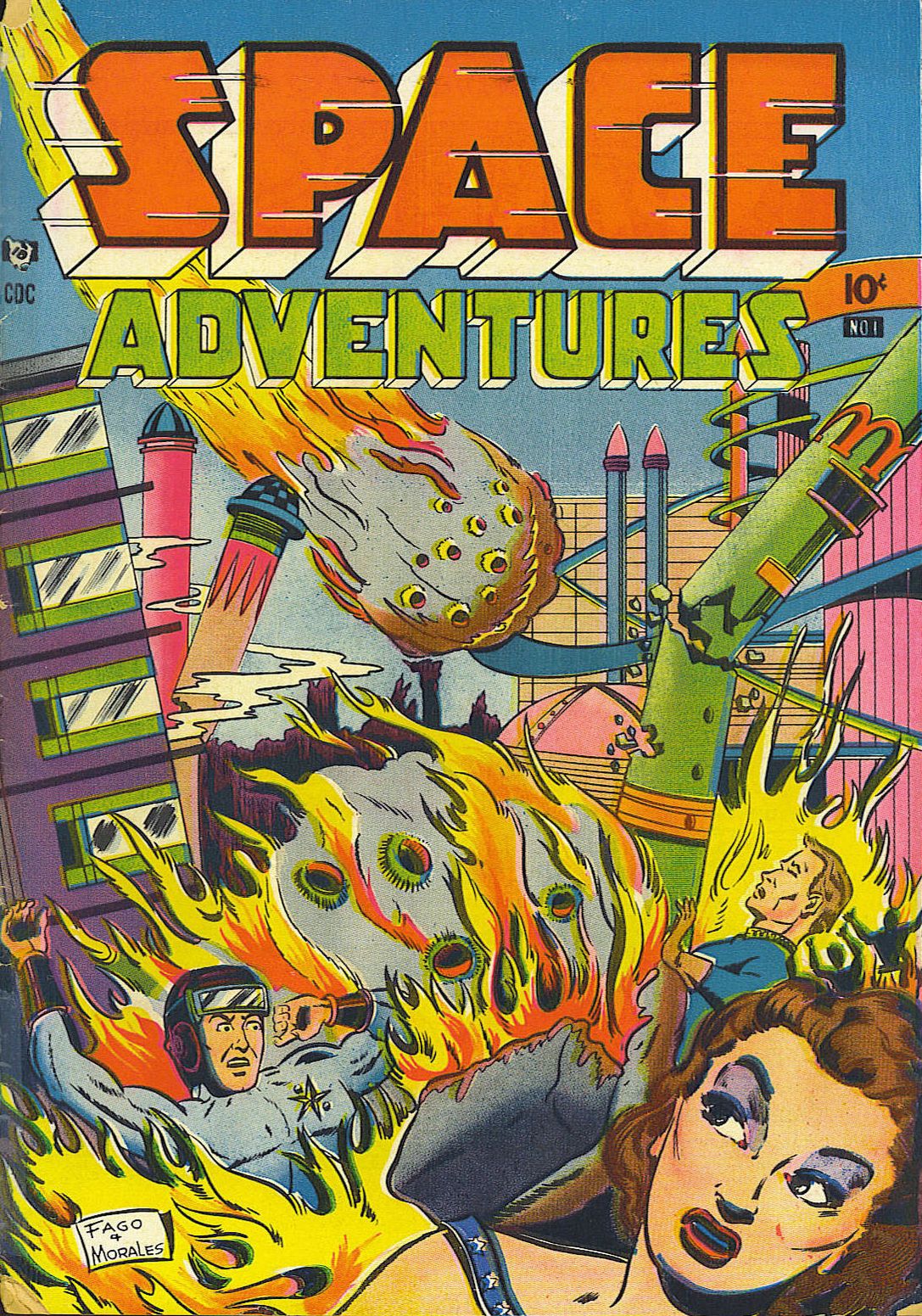 Space Adventures Number 1 Science Fiction Comic Book