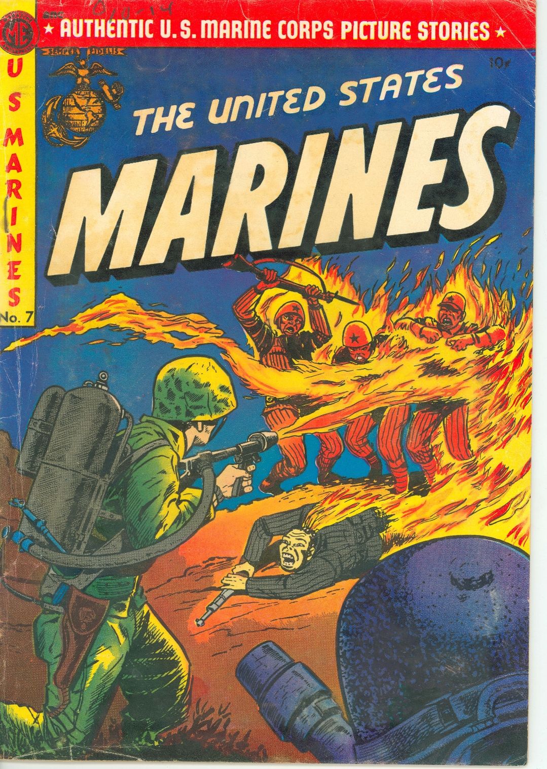 US Marines Number 7 War Comic Book