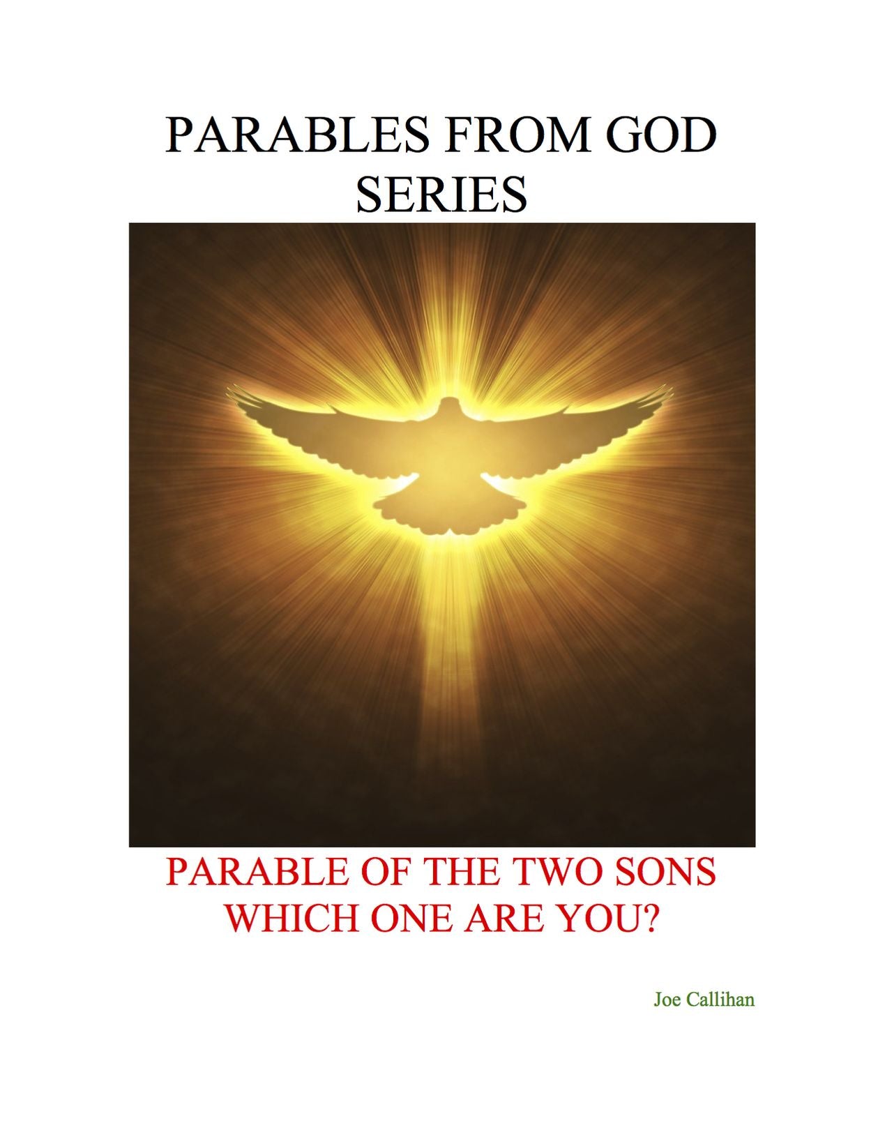 Parables from God Series - Parable of the Two Sons: Which One Are You?