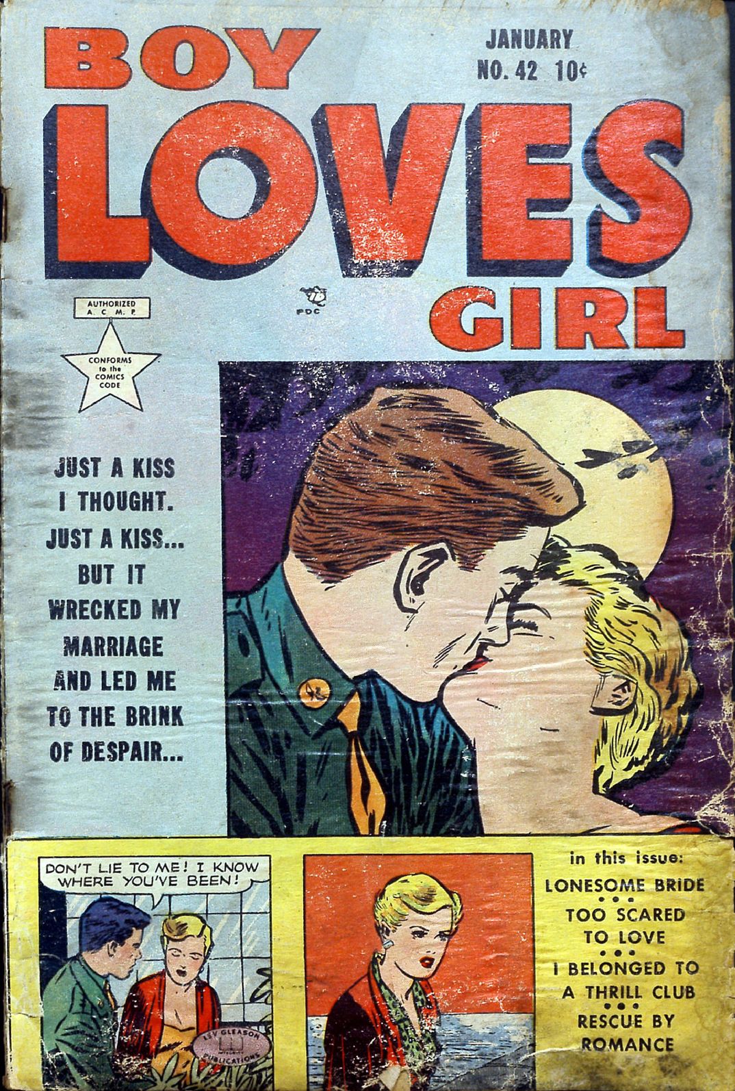 Boy Loves Girl Number 42 Romance Comic Book