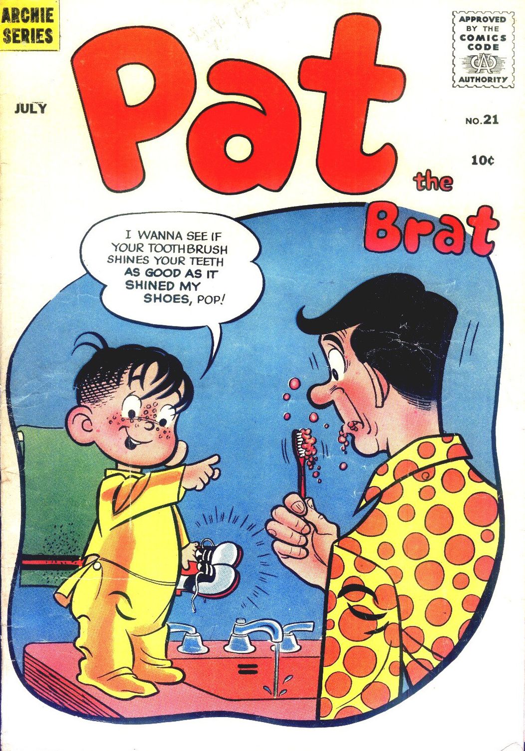 Pat the Brat Number 21 Childrens Comic Book