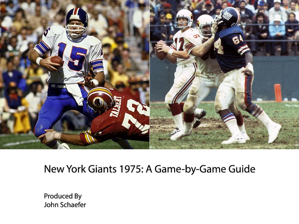 New York Giants 1975: A Game-by-Game Guide