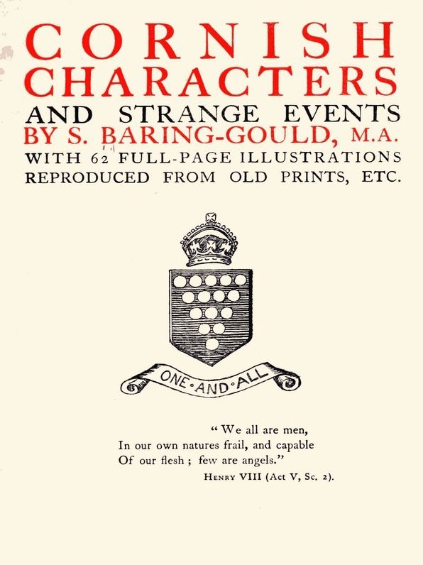 Cornish Characters and Strange Events