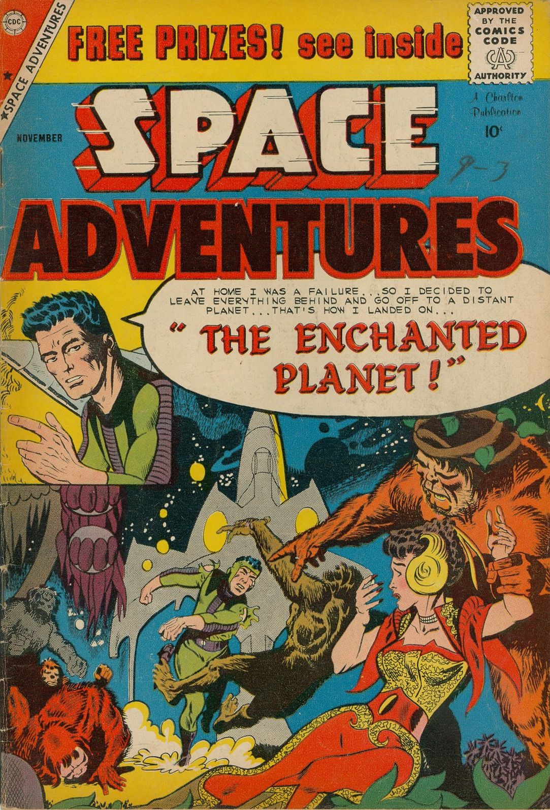 Space Adventures Number 31 Science Fiction Comic Book