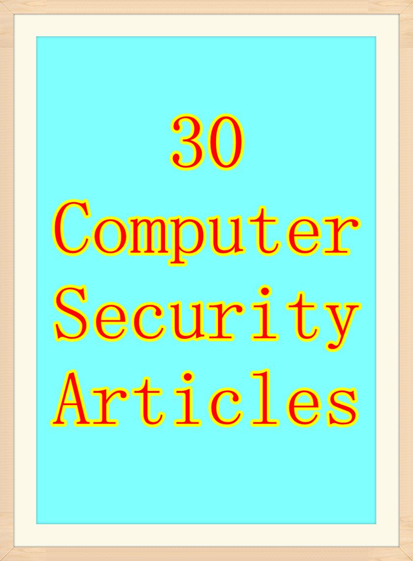 30 Computer Security Articles