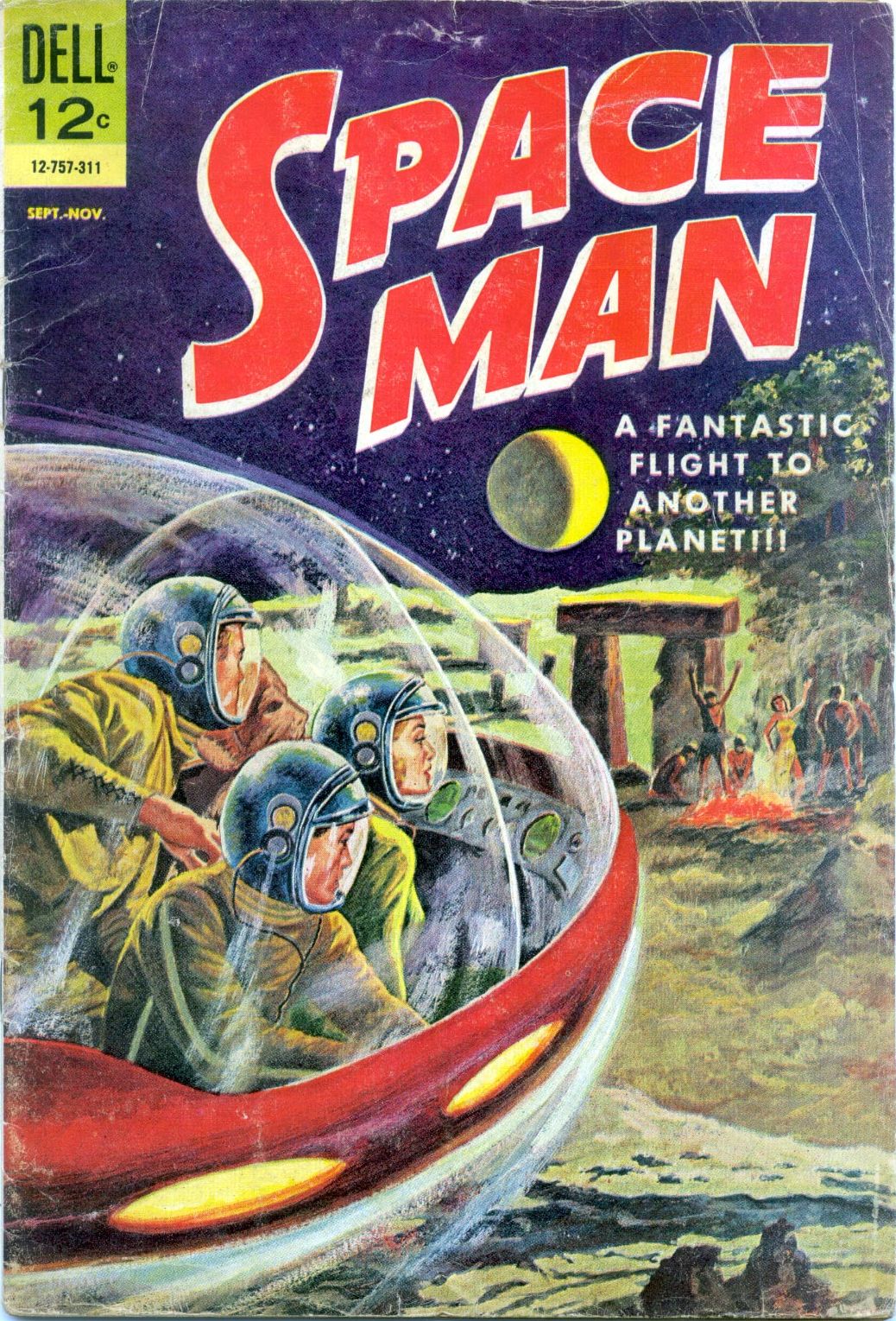 Space Man Number 6 Science Fiction Comic Book