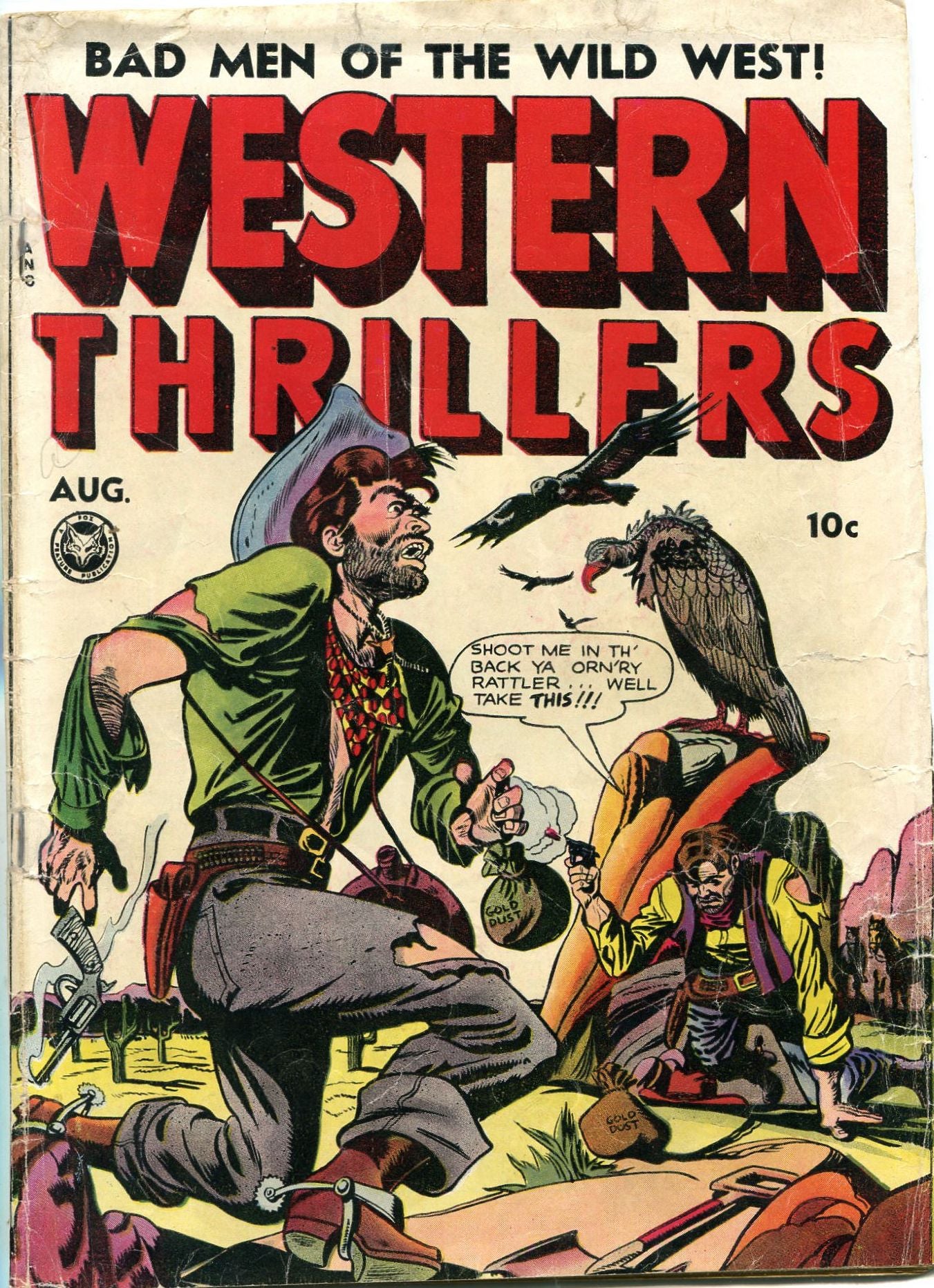 Western Thrillers Number 1 Western Comic Book