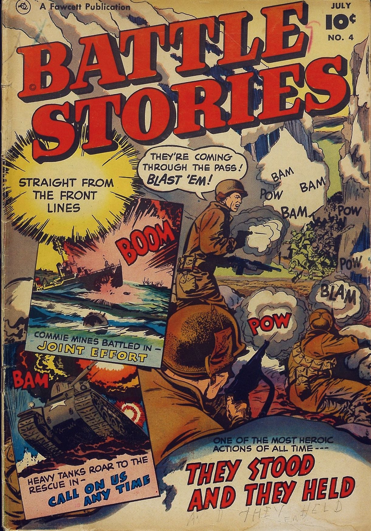 Battle Stories Number 4 War Comic Book