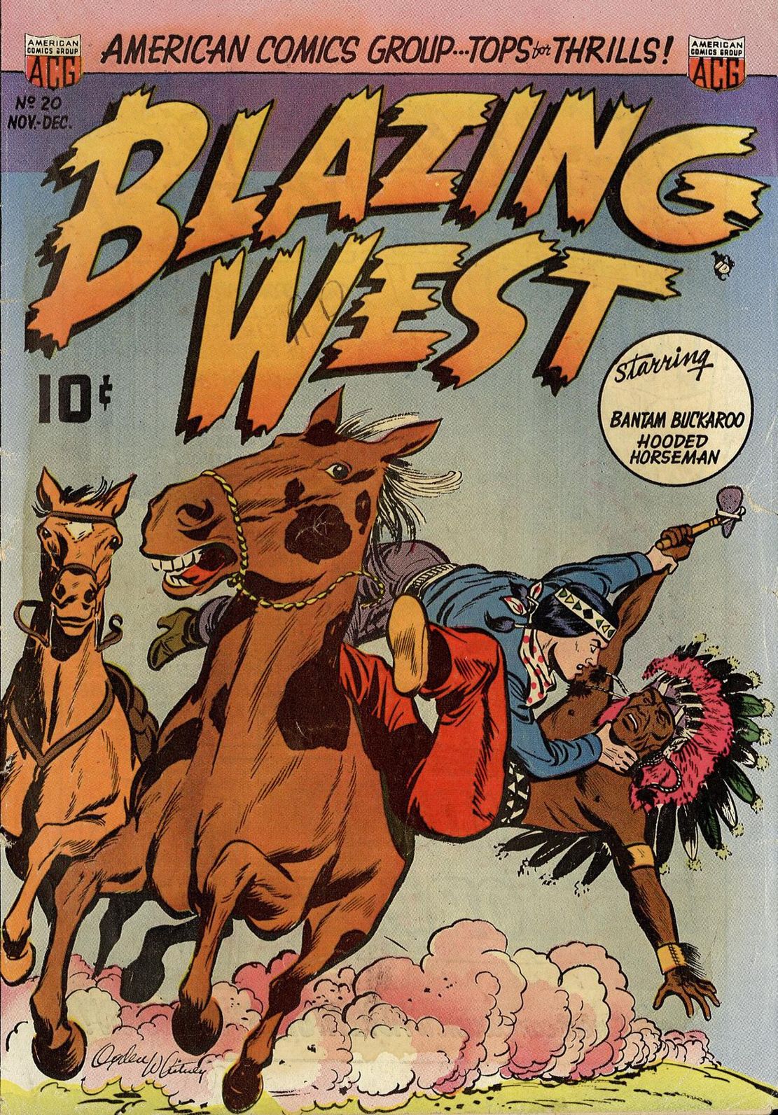Blazing West Number 20 Western Comic Book